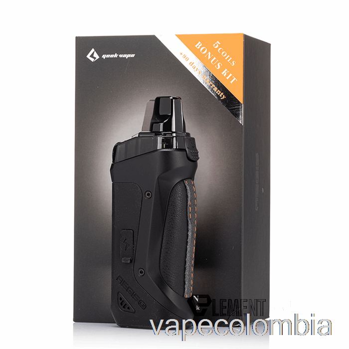 Vape Recargable Geek Vape Aegis Boost 40w Pod Mod Kit Le Bonus Kit - Negro Espacial